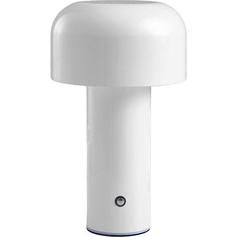 Jeffergarden Lampe de Table champignon trois couleurs, lumière LED perles, gradation continue, lampe champignon, veilleuse pour chambre à coucher, chevet, blanc (1/5)