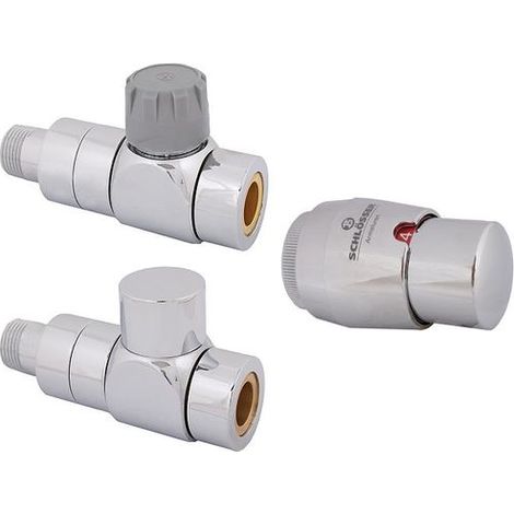 JS STYLE-TEC-SET, moule de passage DN15, 1/2", poli chromé
