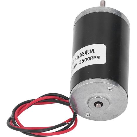 Gleichstrommotor, 24 V, 3500 U/min, Getriebe, selbsthemmend, Aluminiumgehäuse, Messingspule, leistungsstarkes Getriebe, für industrielle Anwendungen (1/5)
