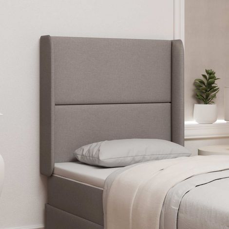 Kopfteil Ohr Taupe 80 x 16 x 4 cm Stoff