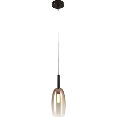 Lampe pendante Ø 11,5 cm Lido Olive avec du verre doré qui s’estompe. - 2860-05-02-4 (1/3)