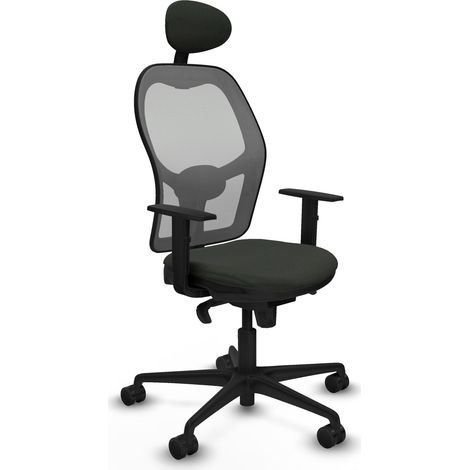 Silla de Oficina con Cabecero Jorquera Piqueras y Crespo 1D036N1 Negro