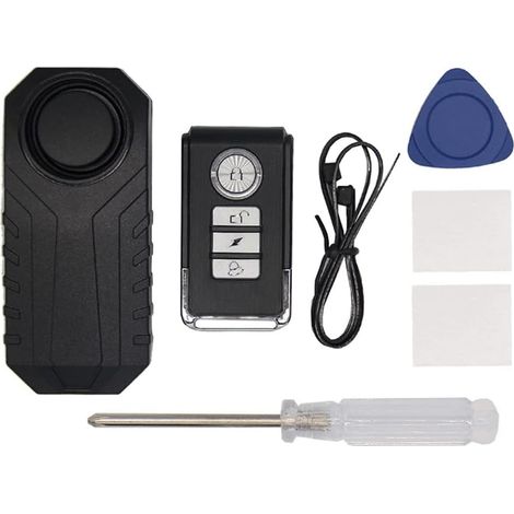 ANTIFURTO SENZA FILI ALLARME BICI MOTO AUTO SCOOTER VEICOLI 110DB TELECOMANDO (1/4)