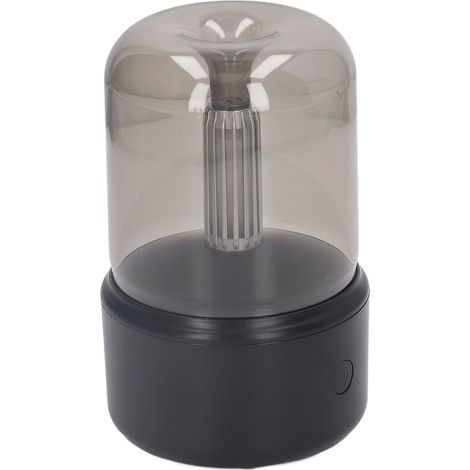 Diffuseur d'huiles essentielles portable USB silencieux, humidificateur à effet bougie avec veilleuse LED, 120 ml