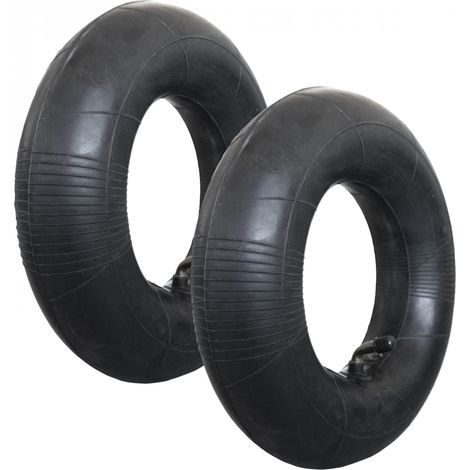 Linxor – Lot de 2 chambres à air valve coudée 4.00/3.50-6 – Caoutchouc robuste pour brouette, diable, chariot, tondeuse – Étanchéité optimale (1/4)