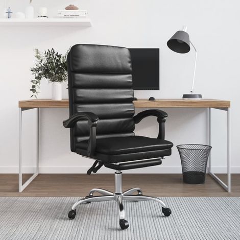Fauteuil Relax inclinable Fauteuil de massage - Fauteuil de bureau Noir Similicuir BV149051 - BonneVie (1/5)
