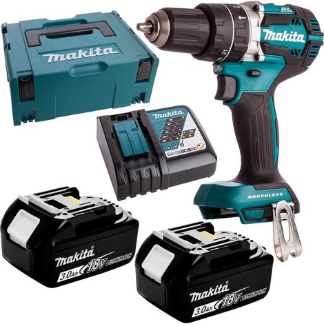 Perceuse à percussion 18V LXT (2x3.0 Ah) en MAKPAC - MAKITA DHP484RFJ (1/5)