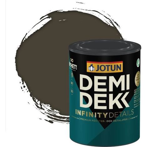 Peinture Bois - DEMIDEKK INFINITY DETAILS - Lasure Opaque Satinée - RAL 6014 - 0,75L (1/2)