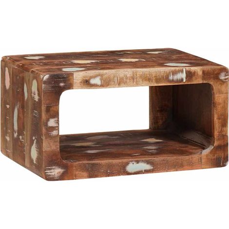 Tables de chevet，Cabinet de chevet，Table de nuit 45 x 30 x 24 cm bois de récupération massif CFW706436 (1/5)