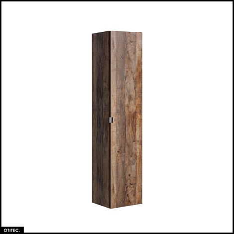 Colonne de salle de bain - 35 x 160 cm - 1 porte - 2 tiroirs - BOLD OAK (1/5)
