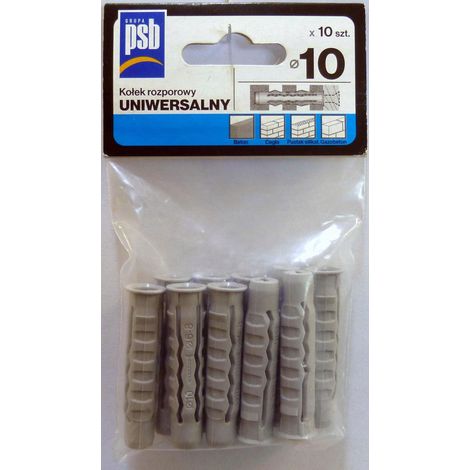 Cheville d'expansion universelle Sila 10 mm, sachet de 10/12 (1/2)