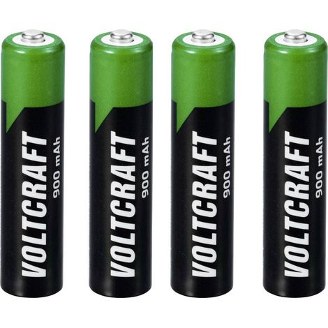 VOLTCRAFT VC-16026040 Batteria ricaricabile Ministilo (AAA) NiMH 900 mAh 1.2 V 4 pz.