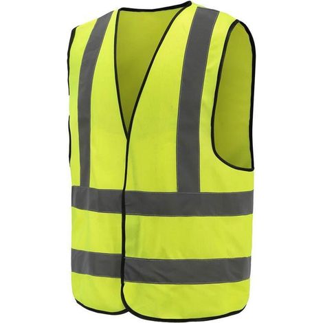 Sicherheitsweste mit Reflektorstreifen, Warnschutz, Gelb, 3XL (1/5)