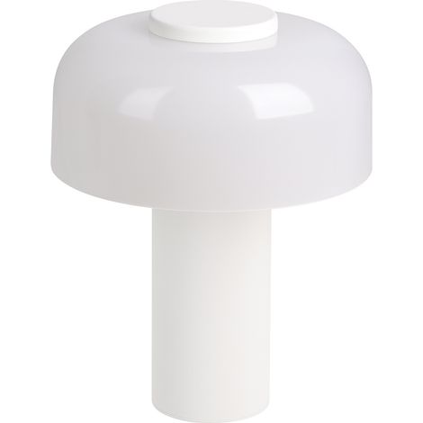 Lampade Da Tavolo Esterno Contemporaneo Ponente Acciaio Bianco Policarbonato Led