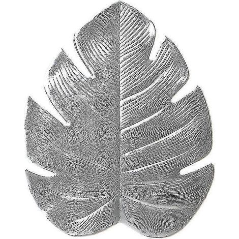 Set de table écologique en EVA, motif feuille de tortue, imperméable et résistant à la chaleur, idéal pour le café. (1/5)