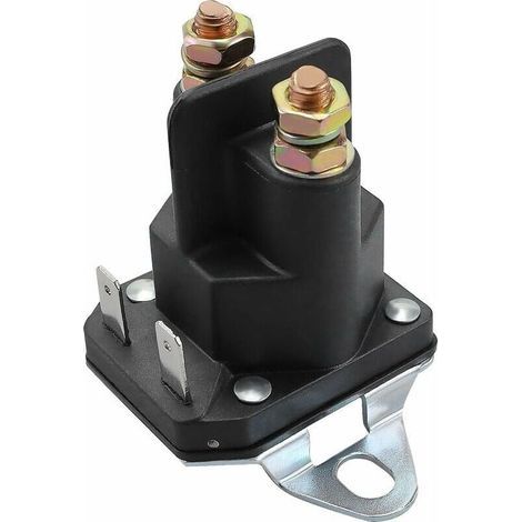 Relais De Solénoïde De Démarreur 12v 4 Broches Contacteur 12 Volts 762-1261-211-51, Convient Pour Tondeuse À Gazon, Motoneige, Voiturette De Golf Et Tracteur De Pelouse, Etc (1/4)