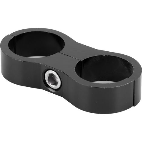 Collier de serrage séparateur de tuyau 12AN, adaptateur en alliage d'aluminium pour tuyau d'huile/carburant, noir (1/5)