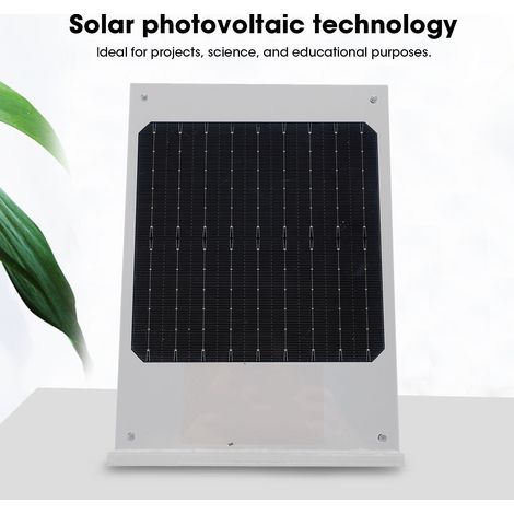 Pannello solare monocristallino Toivize da 6W, modulo fotovoltaico portatile, strumento didattico, energia verde, compatto. (1/5)