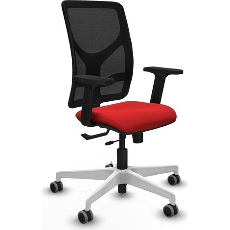 Sedia da ufficio piqueras y crespo Motilla rosso pelle sintetica (1/2)
