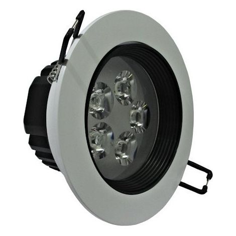 TRADE SHOP - Faretto Led Incasso A Molla Con Alette 3 5 7 9 12 15 18 W Cornice Telaio Bianco - -Bianco Caldo-5 Watt