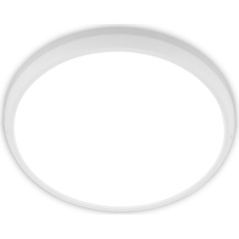 Briloner LED Deckenlampe IP44 Ø37,5x4 cm 24W 2900lm 4000K Neutralweiß Spritzwasserschutz Weiß - Deckenleuchte Badezimmer Wohnzimmerlampe Küchenlampe (1/5)