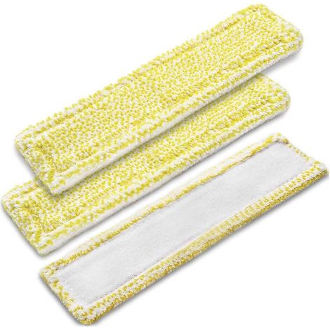 Lingettes de rechange en microfibre pour aspirateurs de vitres Kärcher WV 2 Premium (Plus), WV 5 Premium (Plus), WV 6 Plus, jaune, intérieur