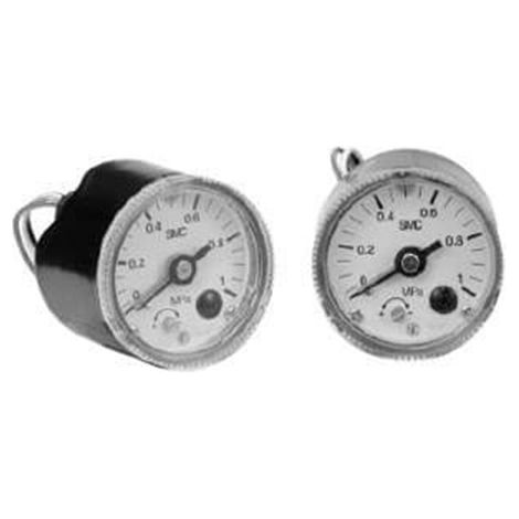 Manomètre SMC, 0bar à 10bar, raccord R 1/8, Ø cadran 42.5mm ( Prix pour 1 )
