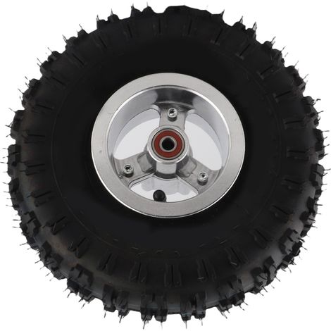 Pneu de 4 pouces avec jante 4.10-4 6PR, roue de remplacement à adhérence accrue, haute stabilité, pour bricolage Go Kart, Mini véhicule tout-terrain, moto (1/5)
