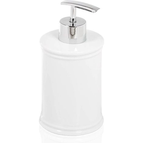 DISPENSER IMPERO D.8XH18CM BIANCO PORCELLANA