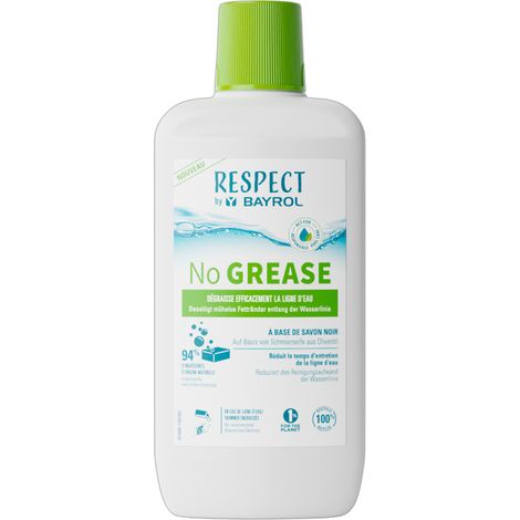 Respect By Bayrol - NO GREASE à base de savon noir - dégraissant - Bidon de 1L - Bayrol
