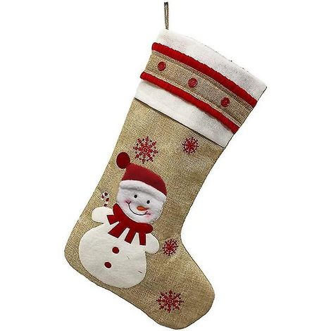Chaussette de Noël, cadeau de Noël, sachet de bonbons de Noël, décorations de Noël pour la maison, Baobao (1/5)