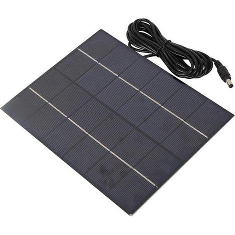 Panneau solaire portable en silicium polycristallin 20245,5 W 6 V avec port CC pour chargeur de batterie DIY