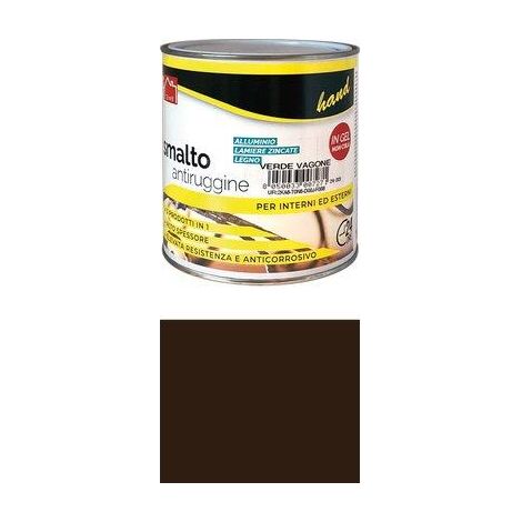 SMALTO ANTIRUGGINE HAND - MARRONE ML 750- 6 pezzi