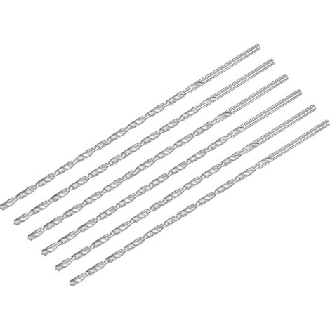 HSS Haute Vitesse Acier Extra Long Forets Hélicoïdaux 4.2mm Perceuse Diamètre 200mm Longueur 6 Pcs (1/5)
