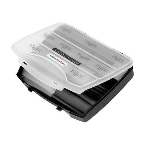 HellermannTyton 380-03004 Kit guaine termoretraibili Nero Restringimento:3:1 130 Parti (1/3)