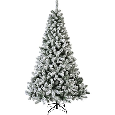 GLOUPIE Albero Di Natale Livigno Innevato 180 Cm, Diametro 116 cm, Apertura Ad Ombrello, Ignifugo,12 Anni Di Garanzia, (1/5)