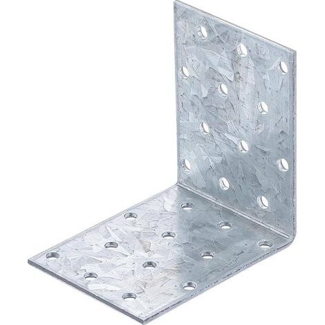 Connecteur d'Angle 80 x 80 x 60 x 2,5 mm - Acier, Résistant et Pratique - D-Work (1/5)