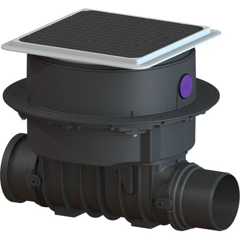 - Clapet anti-retour Staufix SWA DN 150, plaque de base, noir