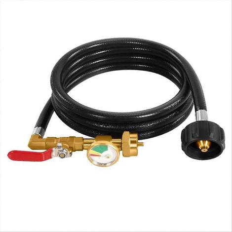 Adapter für Campingkocher (1-Pfund-Propangasflasche), Typ-1-Einlassanschluss, Gasanschluss für tragbare Grills, Universalventil, Zubehör für Outdoor-Kochgeräte (1/5)