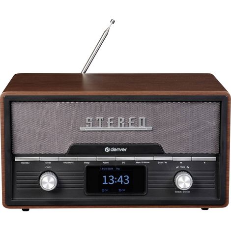 [GEBRAUCHT] B-Ware Denver Tischradio DAB+ MDA-525DW Holz-Braun Retro Radio 2x50W Klangqualität 20 (1/2)