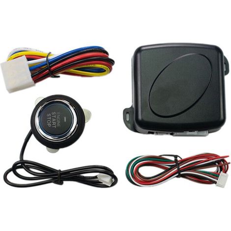 Kit de alarma para coche, sistema de arranque/parada con un botón, bloqueo remoto de la puerta del motor, sistema de entrada sin llave, cierre centralizado.