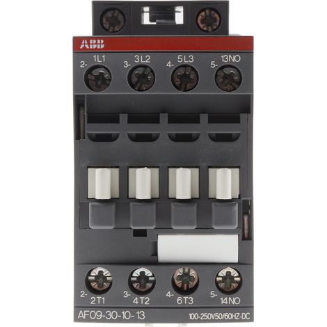 ABB – Contacteur pour tableau électrique 3P 1NO 9A AC3 – Tension 100-250Vac/dc – Montage sur rail DIN – Normes IEC/EN 60947-1