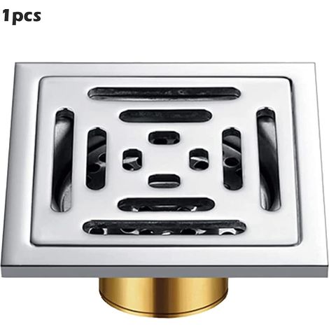 Scarico in acciaio inossidabile 304 rame argento ispessimento bagno balcone WC lavatrice doppio scarico in rame (1/5)