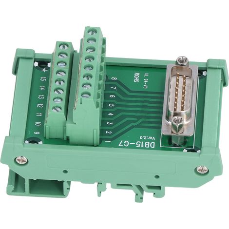 Module de carte de répartition avec bornier mâle, connecteur d'interface, 60 V CC, DB15-G7 (1/5)