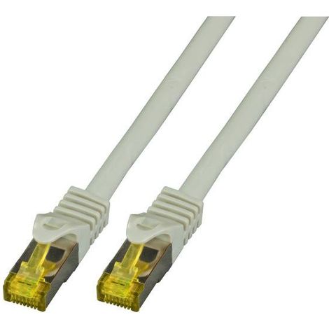 EFB Elektronik MK7001.1,5G RJ45 Câble réseau, câble patch CAT 6a (câble brut CAT 7) S/FTP 1.50 m gris ignifuge, sans ha (1/5)