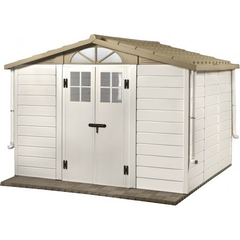 casetta da giardino in pvc garofalo "tuscany evo 280" l.309 x p.261 x h.225 cm (1/6)