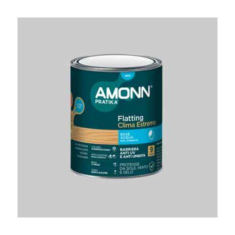 FLATTING PER ESTERNO ALL'ACQUA 'CLIMA ESTREMO' AMONN 0,75 lt - Lucido - AMONN