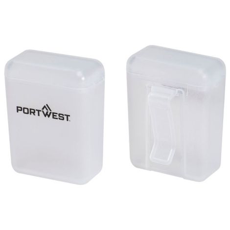 Caja para guardar tapones para los oídos (paquete de 50) PORTWEST PA09