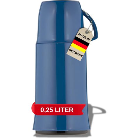 Helios Elegance - Bottiglia isolante, 0,25 l, colore: Blu (1/3)