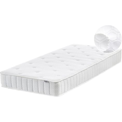 Matelas Simple à Ressorts Ensachés 80 x 200 cm 2 faces Equilibré et Ferme Duo (1/5)